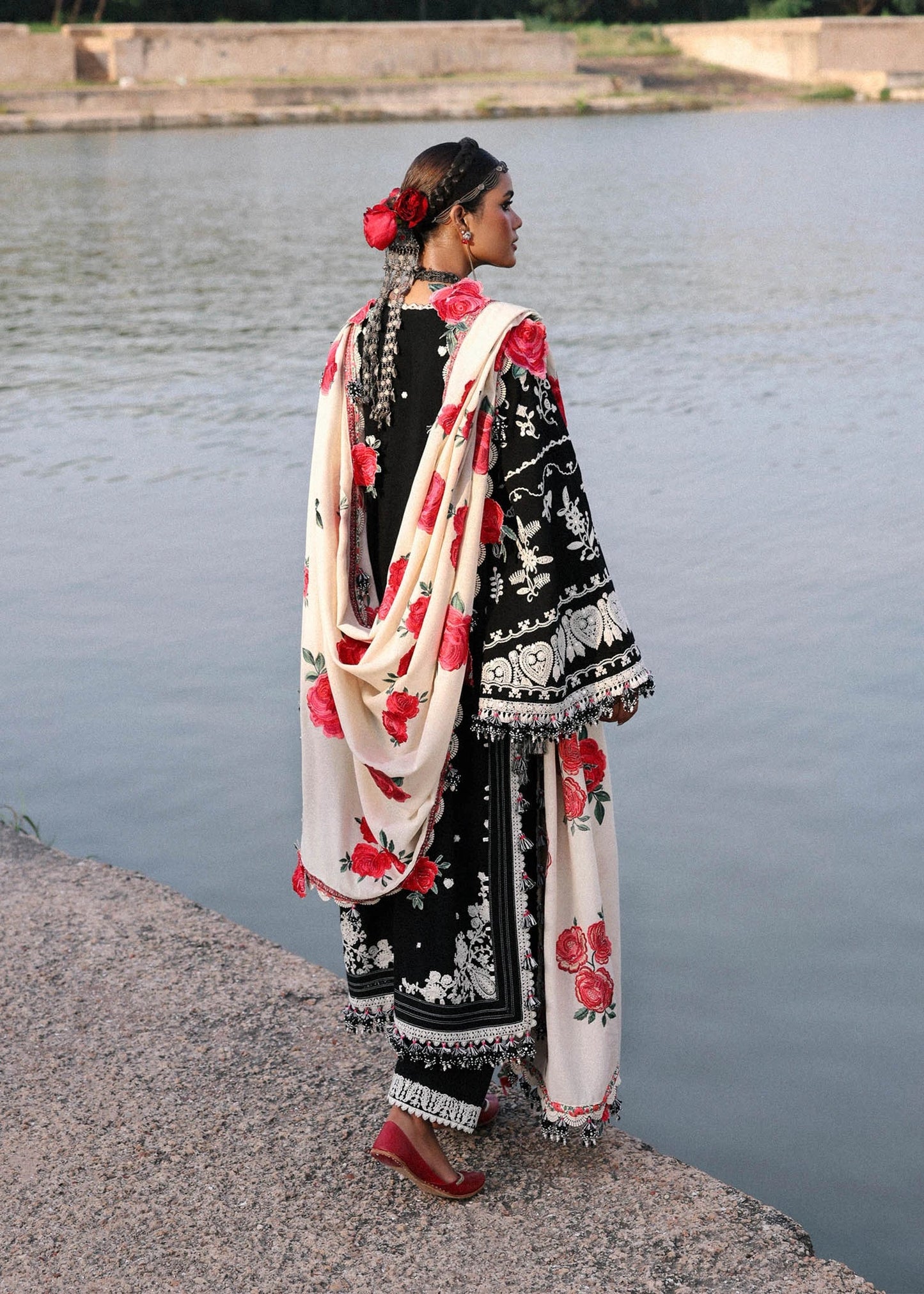 Hussain Rehar Karandi Unstitched '25 - Rose