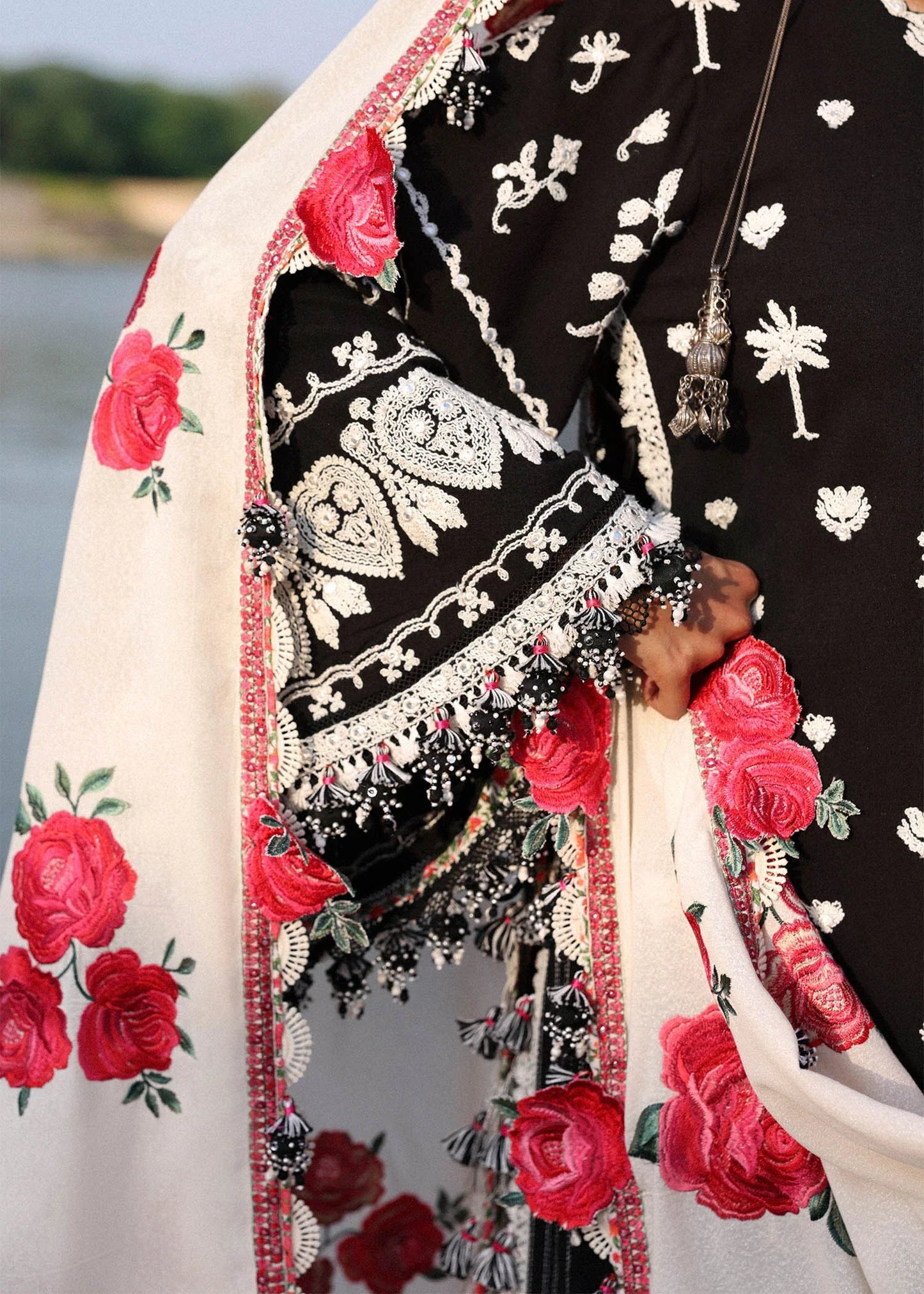 Hussain Rehar Karandi Unstitched '25 - Rose