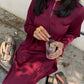 Sak Atelier Burgundy Carlo Set