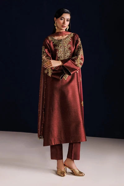 Baroque - Pret Formal | EMBROIDERED SHEESHA SILK PR-1313