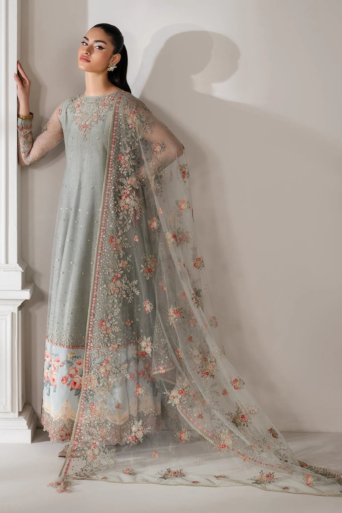 Baroque - Pret Formal | EMBROIDERED NET PR-1101