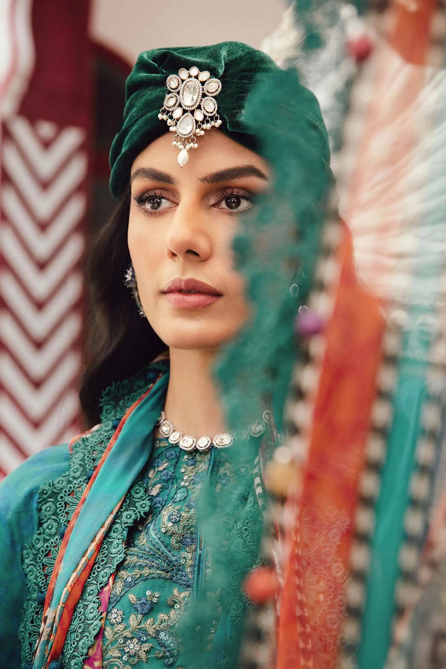 Maria.B M-Prints Unstitched '25 - Embroidered Cambric Suit | MPT-2710-B