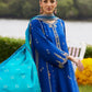 Farah Talib Aziz Mayna Festive Luxe Pret '25 - Opal Blue Shirt And Dupatta