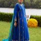Farah Talib Aziz Mayna Festive Luxe Pret '25 - Opal Blue Shirt And Dupatta