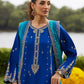Farah Talib Aziz Mayna Festive Luxe Pret '25 - Opal Blue Shirt And Dupatta
