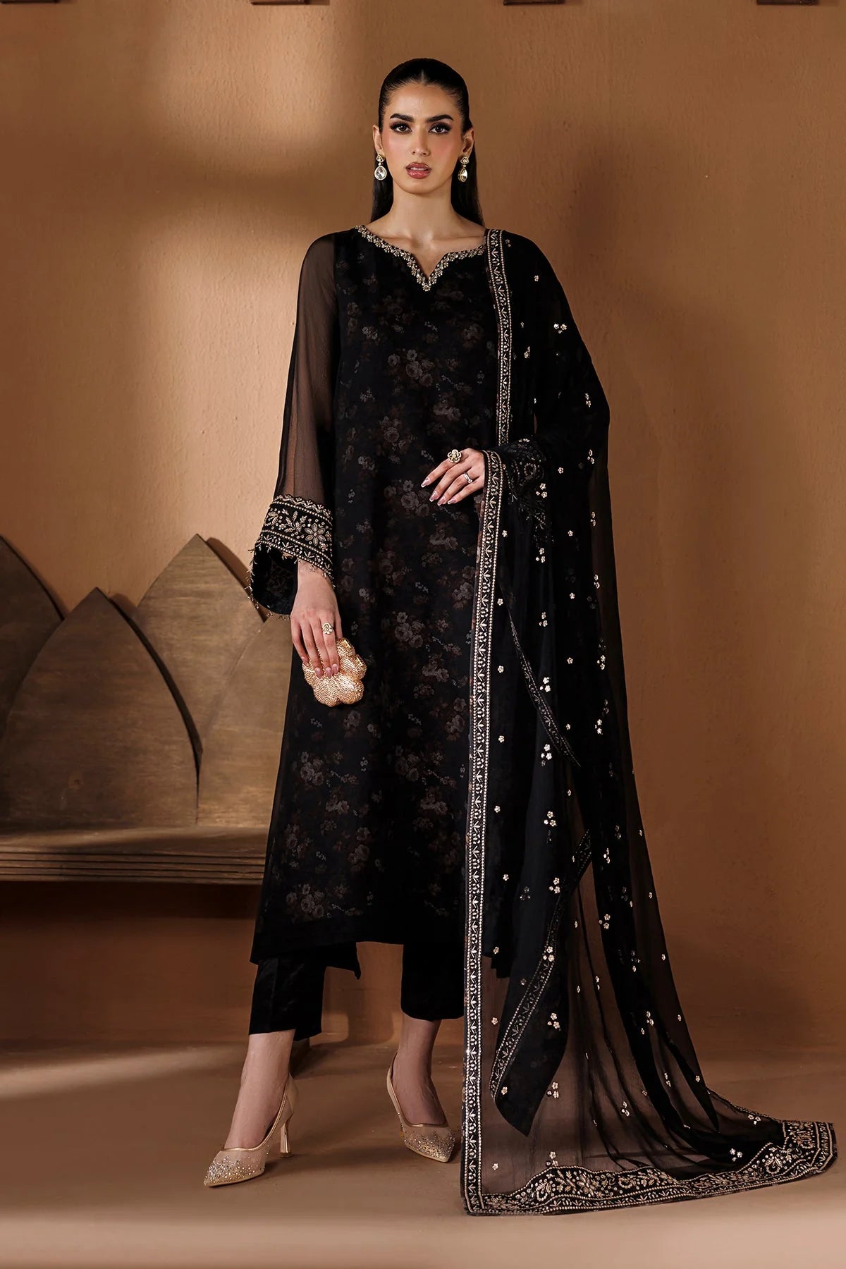 Baroque - Pret Formal | EMBROIDERED CHIFFON PR-1288