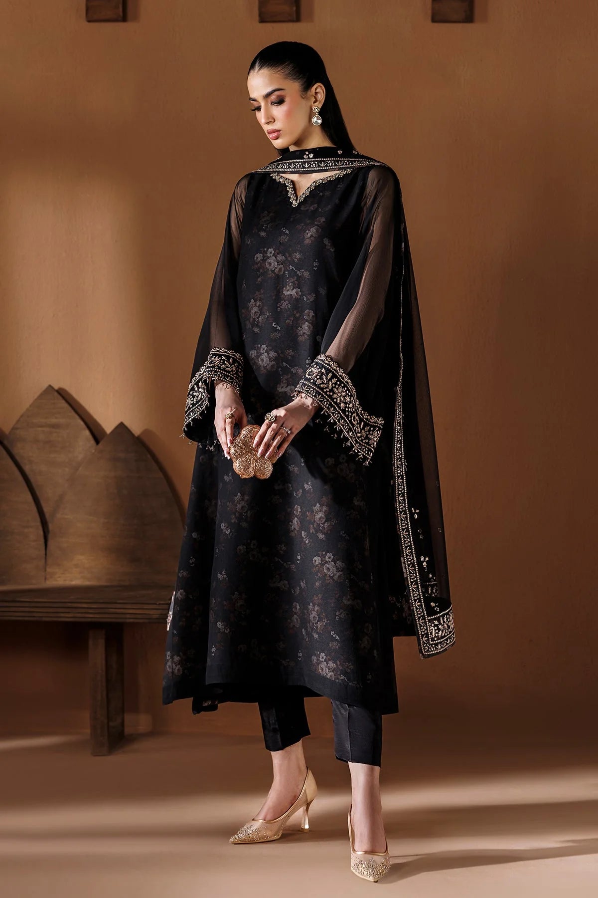 Baroque - Pret Formal | EMBROIDERED CHIFFON PR-1288