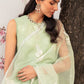 CELADON SPRUCE-3 PIECE EMBROIDERED JACQUARD SUIT