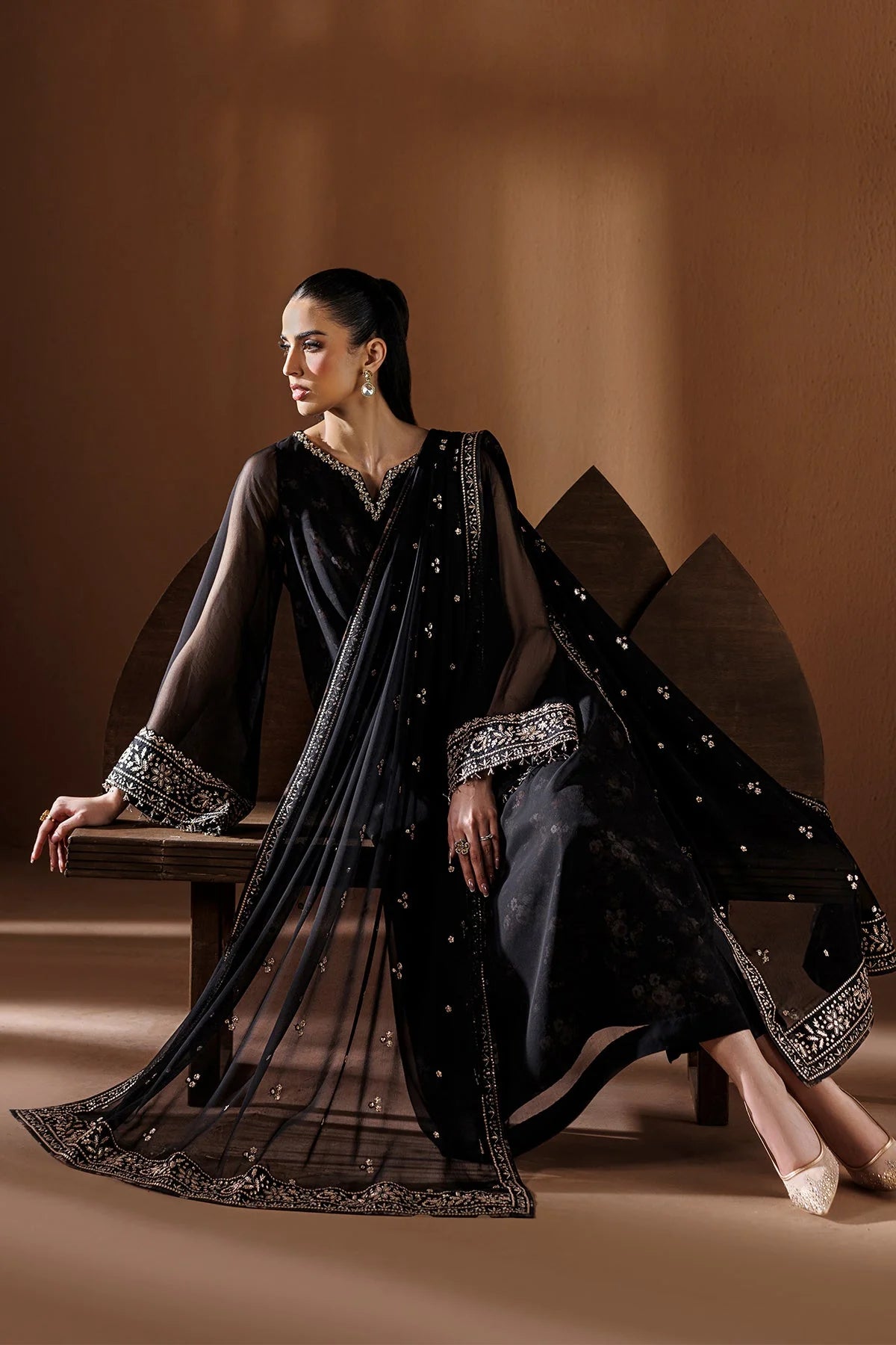 Baroque - Pret Formal | EMBROIDERED CHIFFON PR-1288