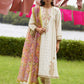 Farah Talib Aziz Mayna Festive Luxe Pret '25 - Ember Ivory Kurta And Dupatta