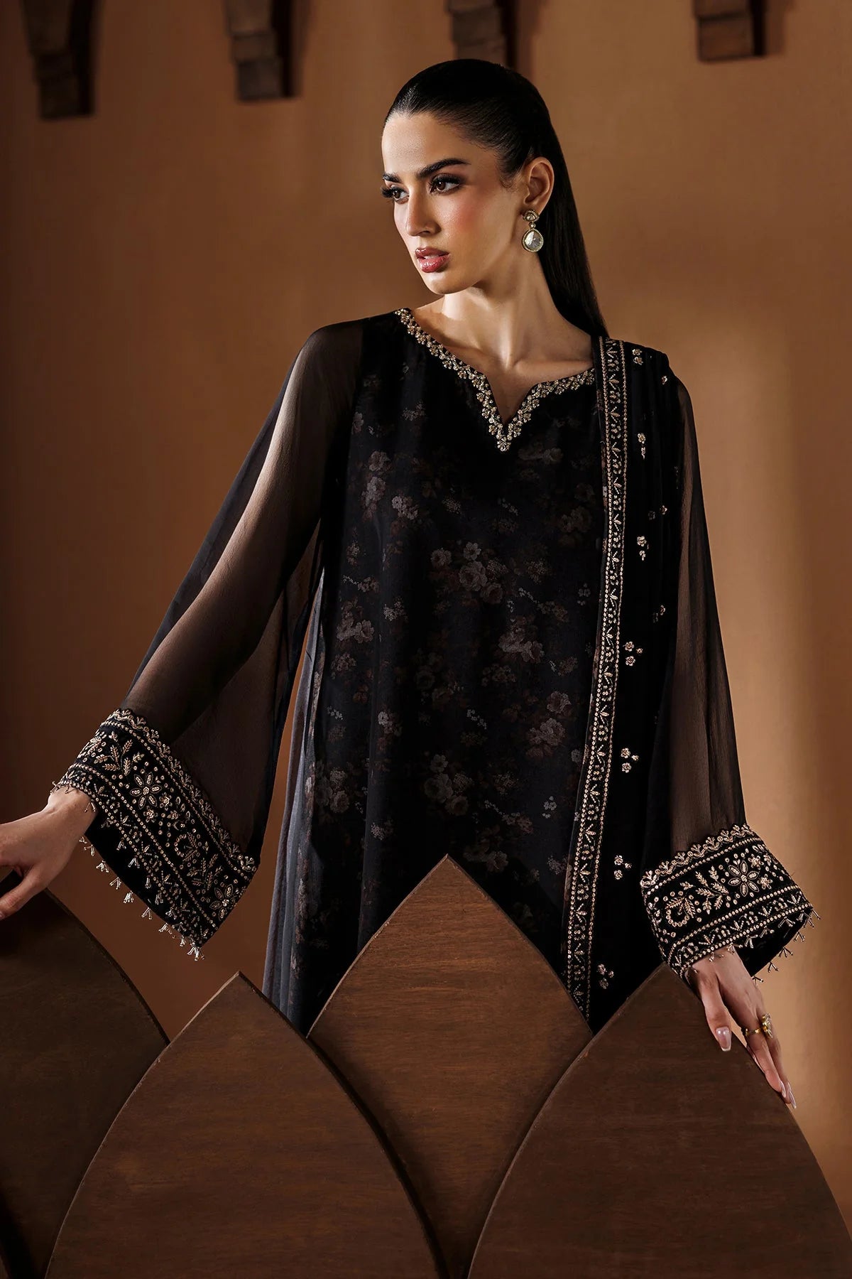 Baroque - Pret Formal | EMBROIDERED CHIFFON PR-1288