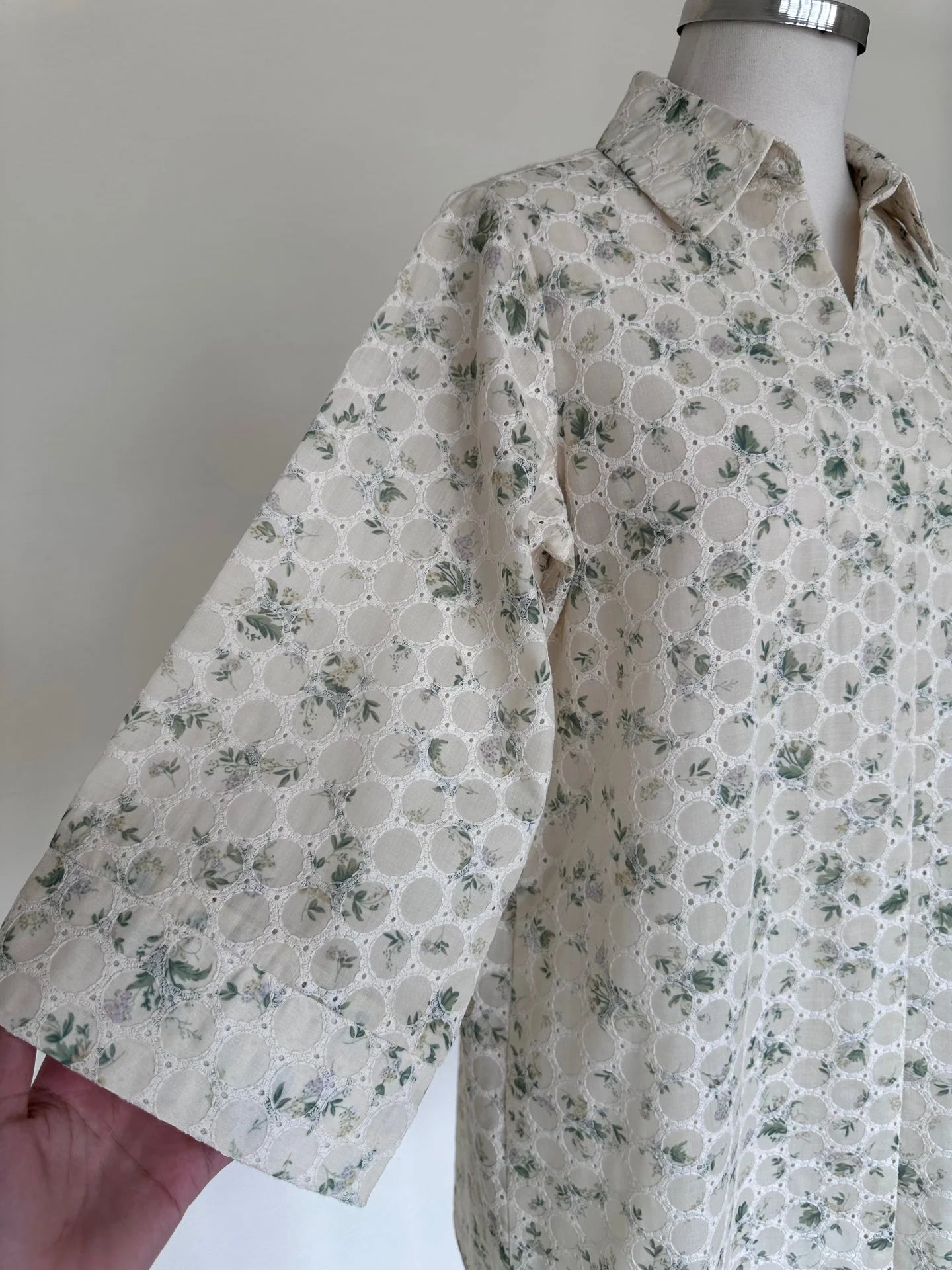 Sak Atelier Green Chikankari Toby Tunic