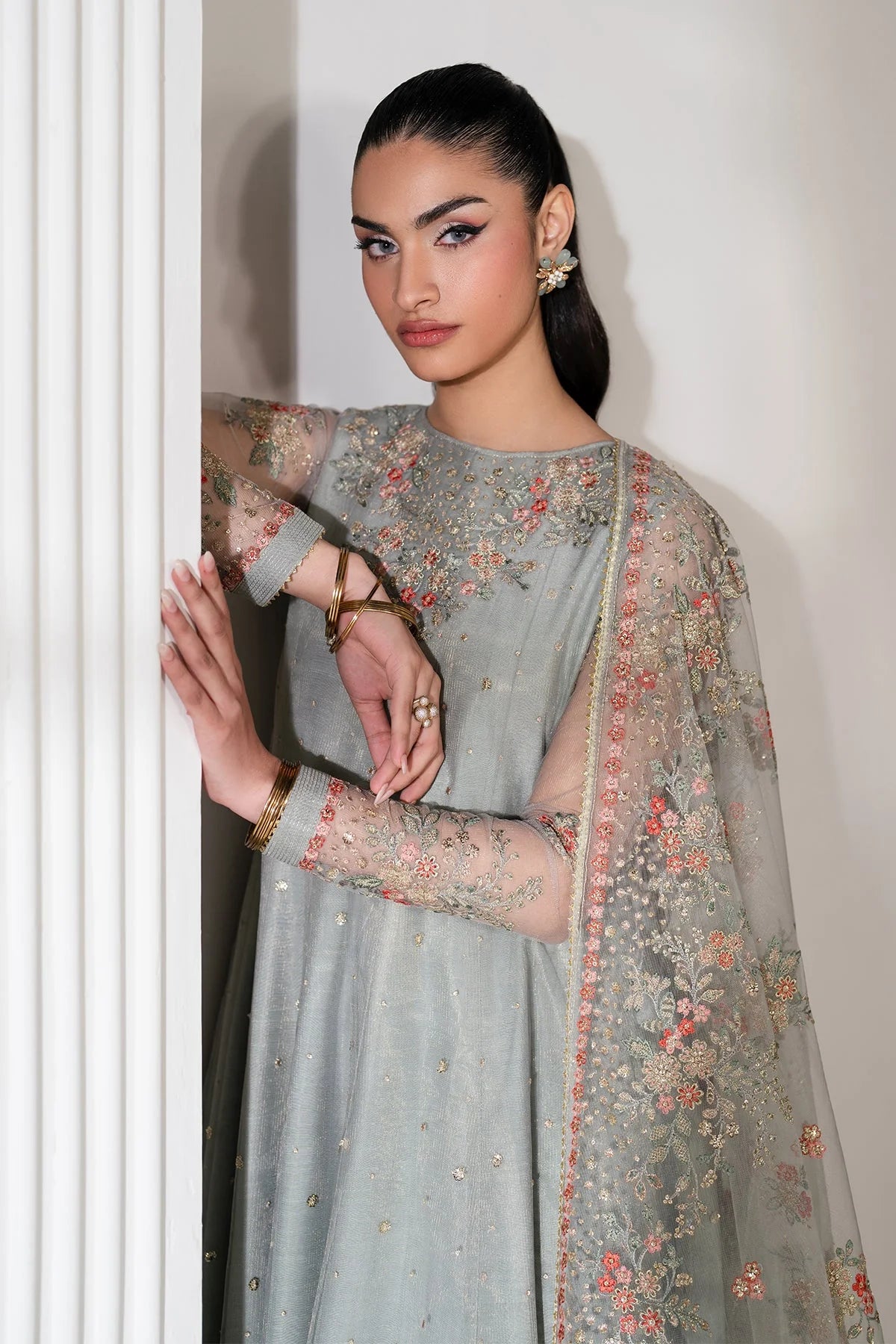 Baroque - Pret Formal | EMBROIDERED NET PR-1101