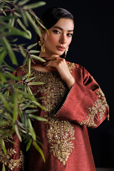 Baroque - Pret Formal | EMBROIDERED SHEESHA SILK PR-1313