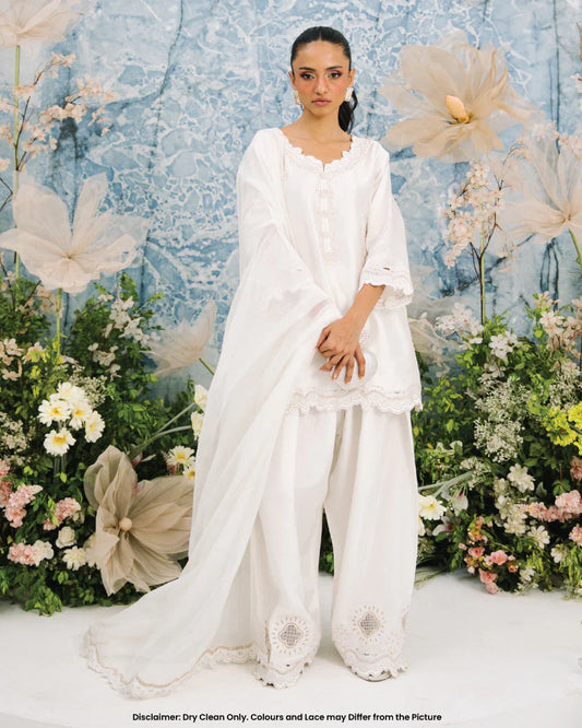 Nia Mia Eid Edit '25 - White Farshi