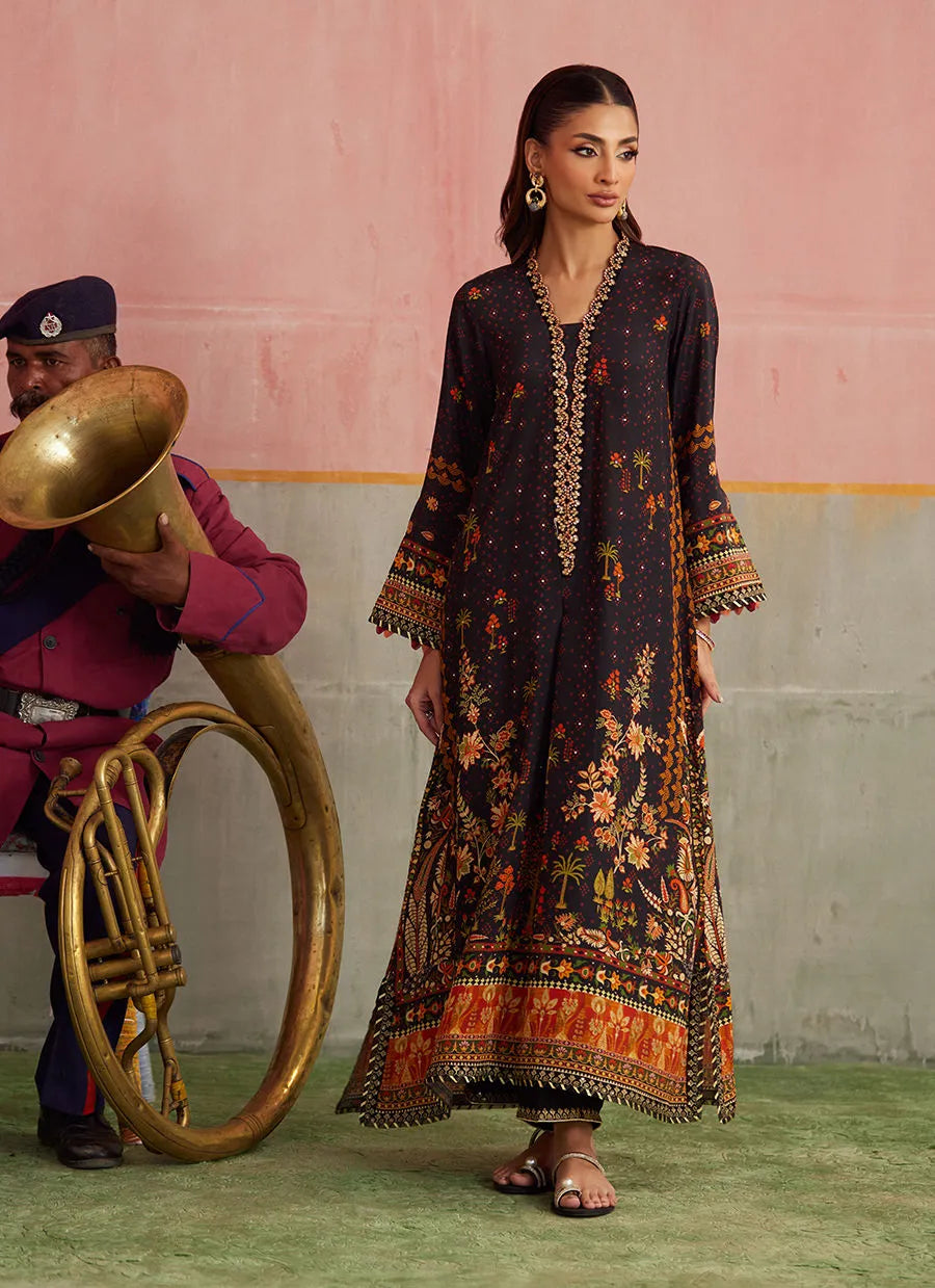 Farah Talib Aziz Mayna Festive Prints '25 - Odina Onyx Shirt