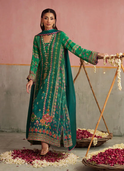 Farah Talib Aziz Mayna Festive Prints '25 - Noemi Jade Shirt And Dupatta