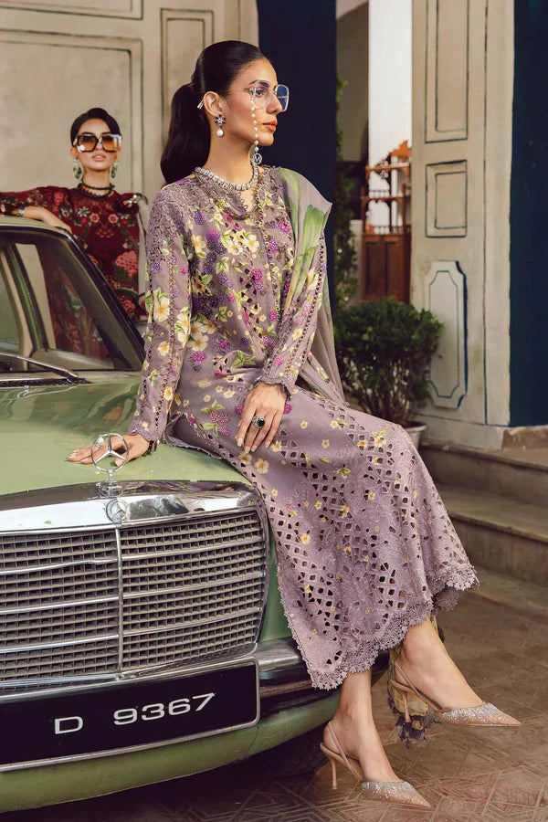 Maria.B M-Prints Unstitched '25 - Embroidered Cambric Suit | MPT-2706-B
