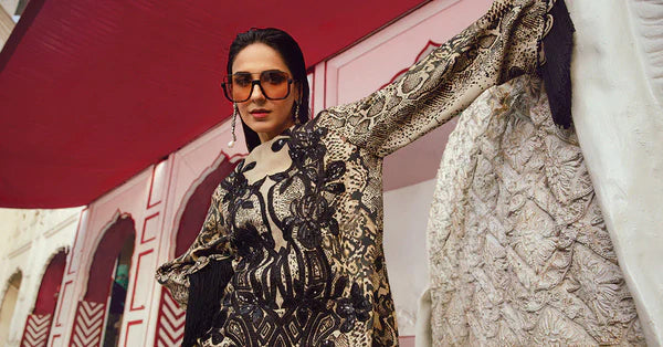 Maria.B M-Prints Unstitched '25 - Embroidered Linen Suit | MPT-2702-B