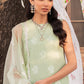 CELADON SPRUCE-3 PIECE EMBROIDERED JACQUARD SUIT