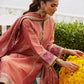 Farah Talib Aziz Mayna Festive Luxe Pret '25 - Rivaaz Coral Shirt And Dupatta