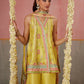 Farah Talib Aziz Mayna Festive Prints '25 - Zaria Kiwi Shirt And Dupatta