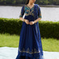 Farah Talib Aziz Mayna Festive Luxe Pret '25 - Zari Navy Kalidaar And Dupatta