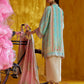 Farah Talib Aziz Mayna Festive Prints '25 - Juni Aqua Shirt And Dupatta