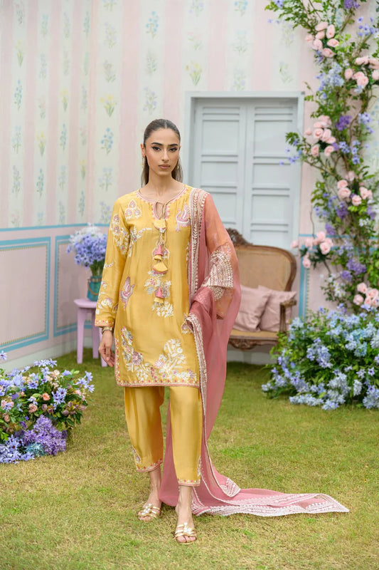Custard | Zarayna-Festive Formals '25 | Flairs Studio