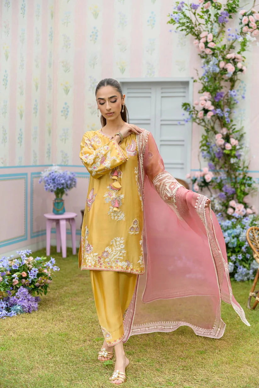 Custard | Zarayna-Festive Formals '25 | Flairs Studio