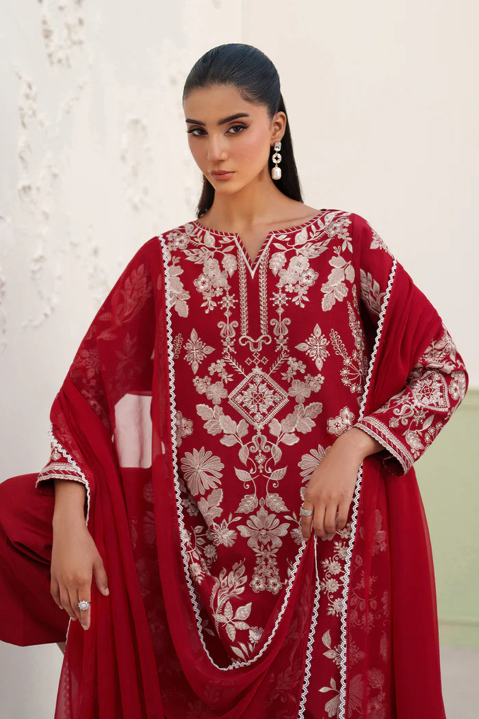 BAROQUE | EMBROIDERED RAW SILK SF-4386
