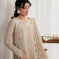 Zaib SS Eid Pret '25 - SAND BEIGE LUXURY EMBROIDERED 3PCS SET NPA3-25419