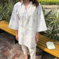 Sak Atelier Purple Tie & Dye Chickenkari Toby Tunic With Skinny Shalwar