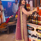 AJKK-04 EMBROIDERED CHIFFON 3 PCS PINK SUIT-SET