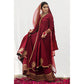 RED OPEN CUT ANARKALI OUTFIT | DYOT