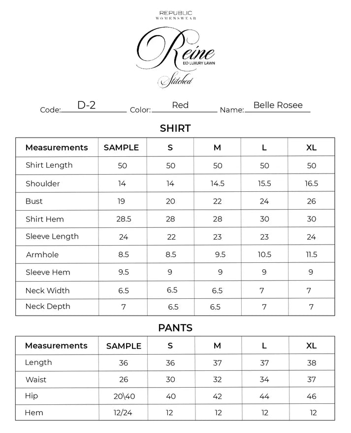 Belle Rosee | Reine Luxury Lawn Stitched '26 | Republic Womenswear