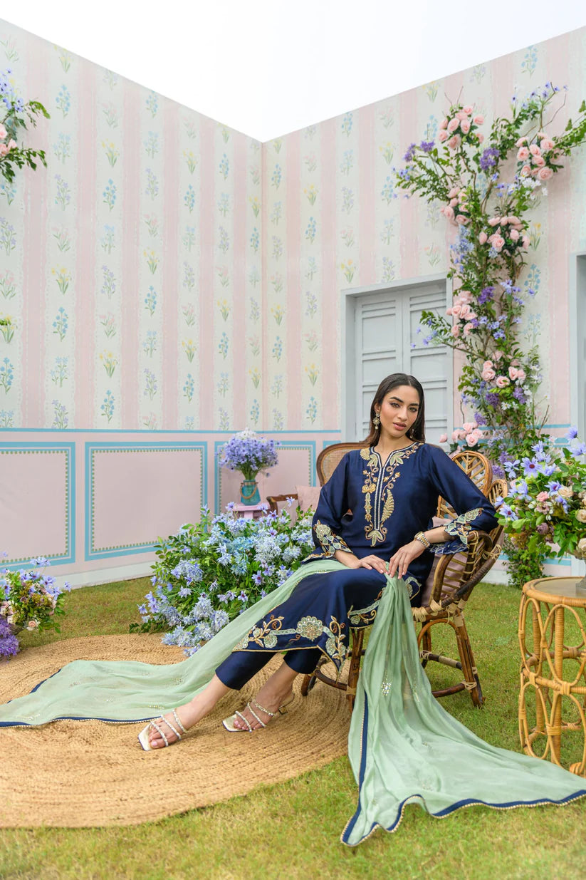 Midnight Blue | Zarayna-Festive Formals '25 | Flairs Studio