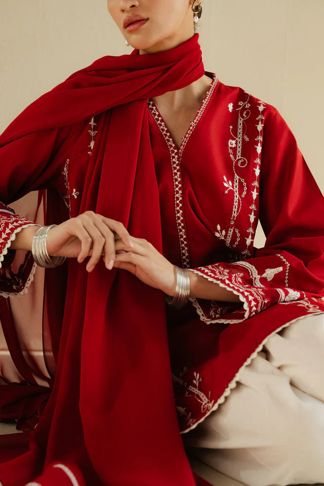 Zara Shahjahan Embroidered Pret '25 - CR25P0224