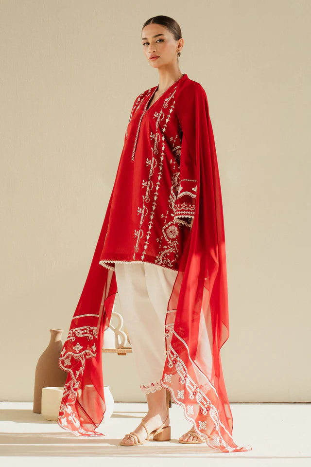 Zara Shahjahan Embroidered Pret '25 - CR25P0224