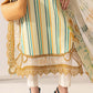 3 Piece Embroidered Jacquard Suit - MPS-3002-B-Small