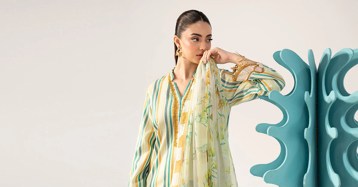 3 Piece Embroidered Jacquard Suit - MPS-3002-B-Small