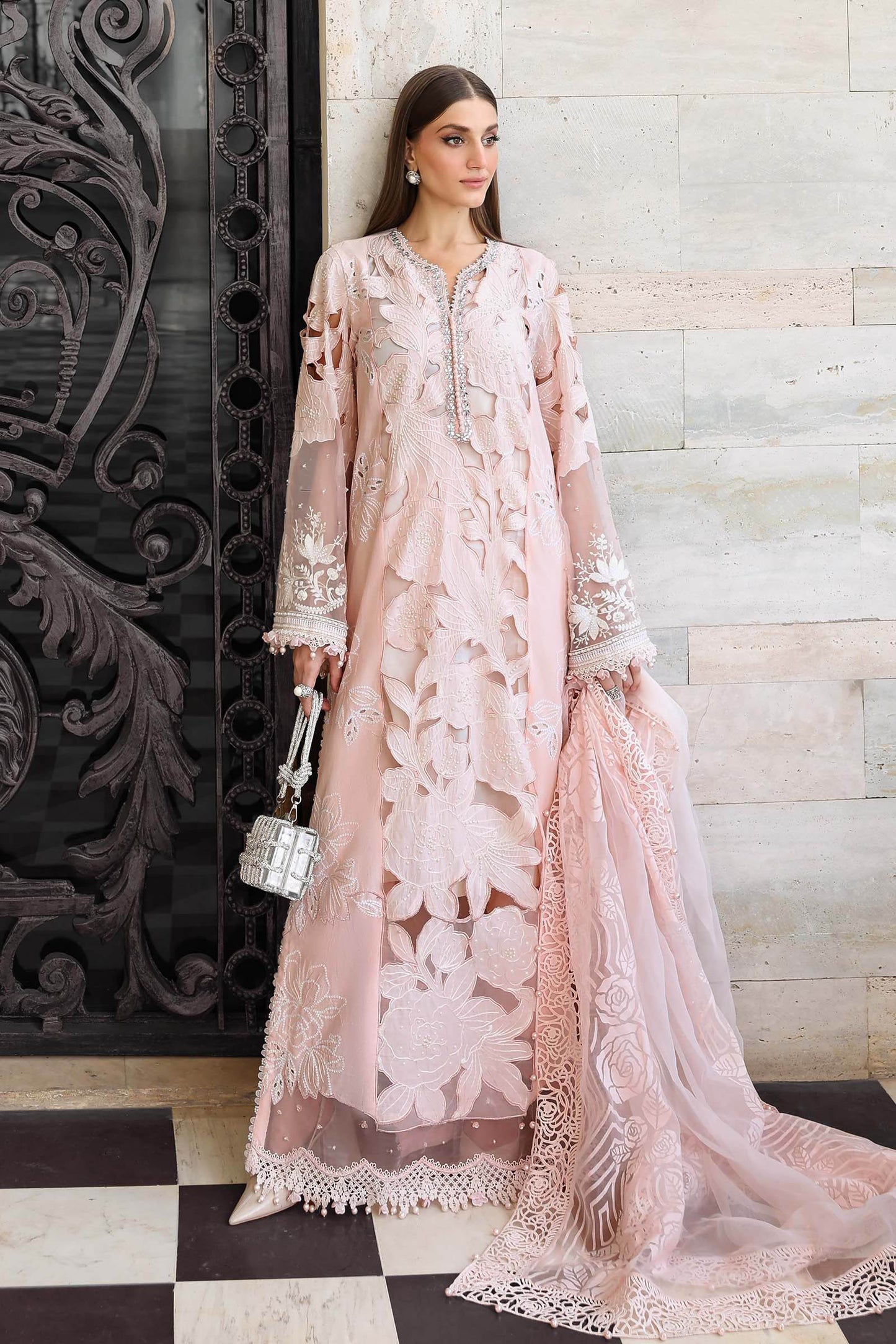 Maria. B. 3 Piece Unstitched Embroidered Lawn Suit