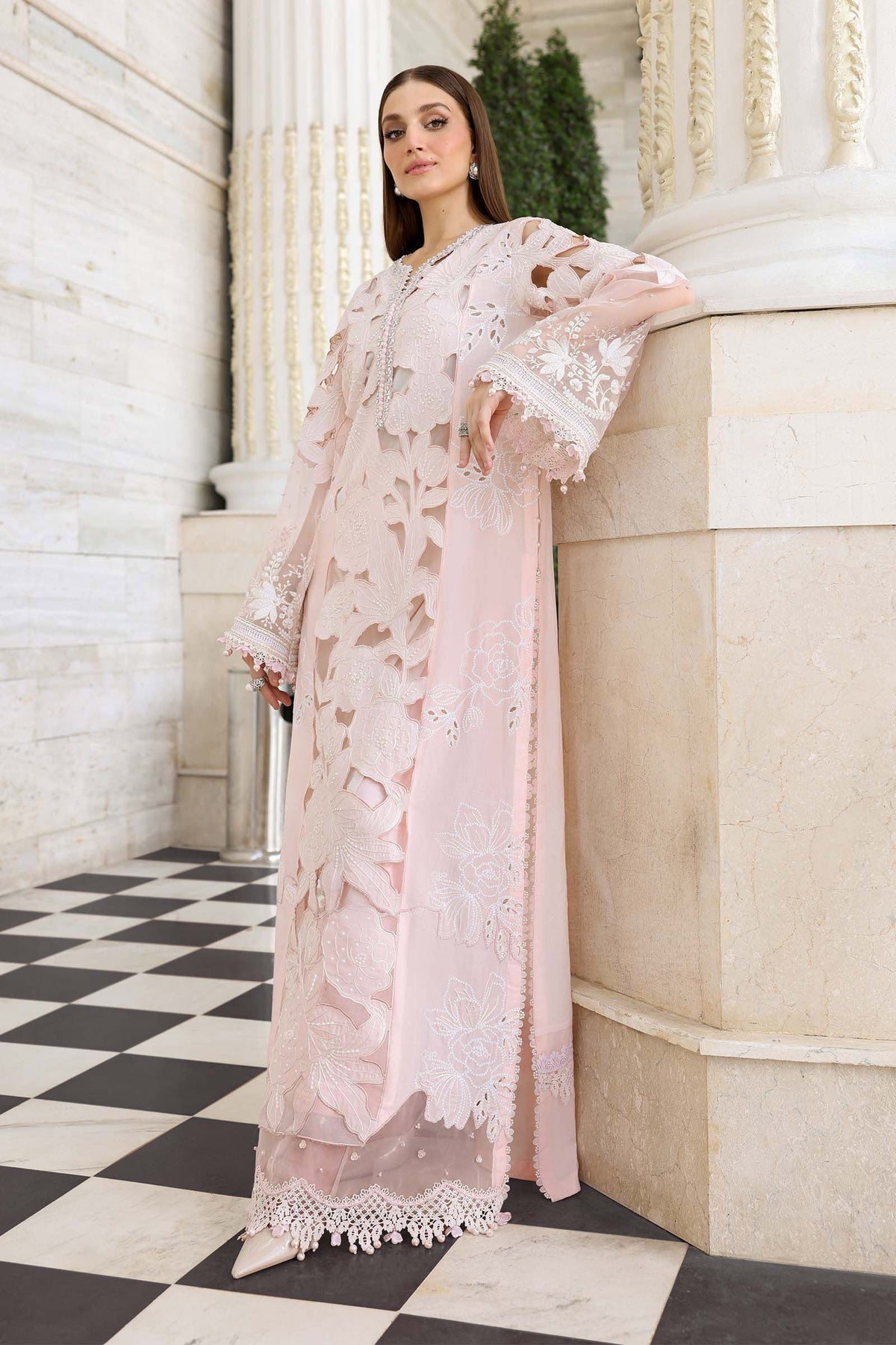 Maria. B. 3 Piece Unstitched Embroidered Lawn Suit