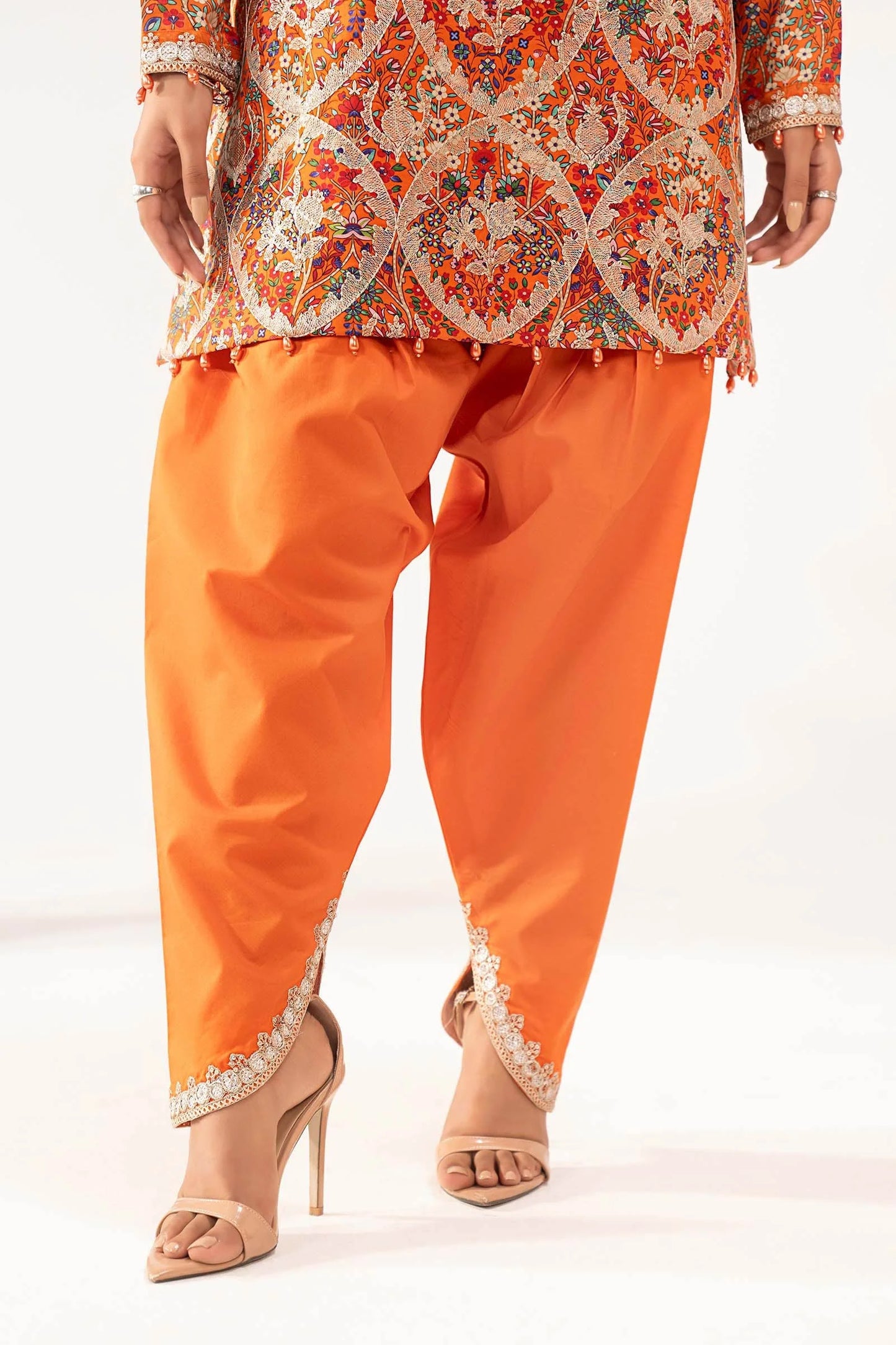 3 Piece Embroidered Lawn Suit - MPS-3003-A-Small