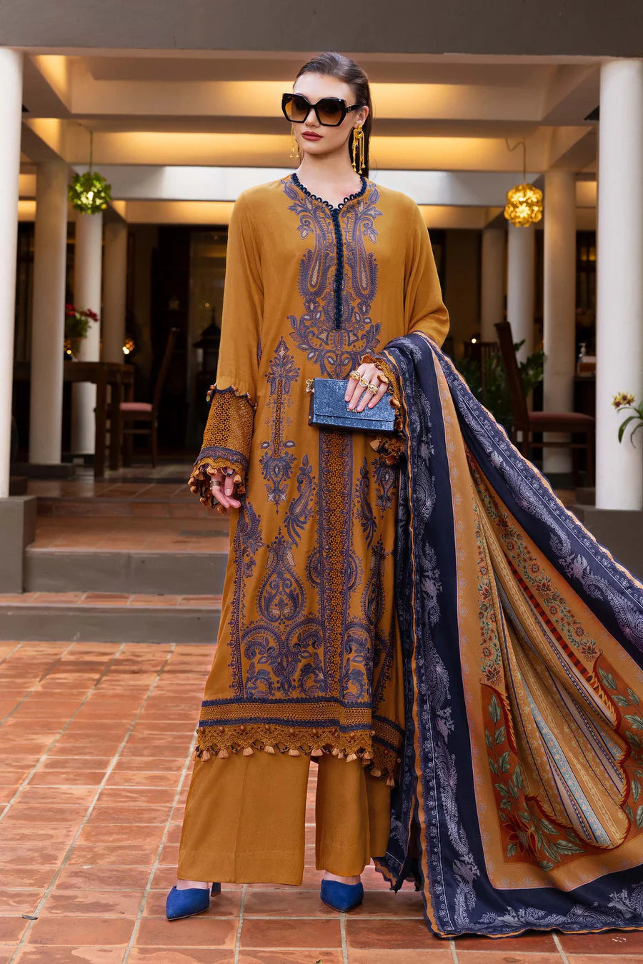 MARIA B Mprints 2025 | Winter Collection | MPT-2803-A
