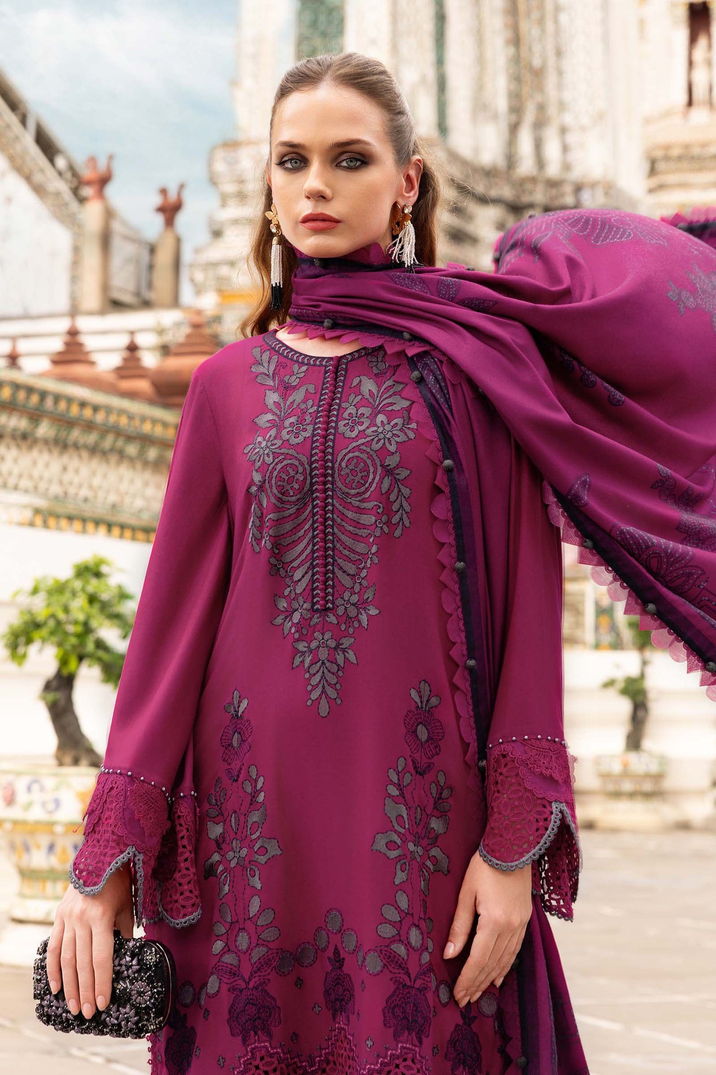 MARIA B Mprints 2025 | Winter Collection | MPT-2804-B(GZ-572)
