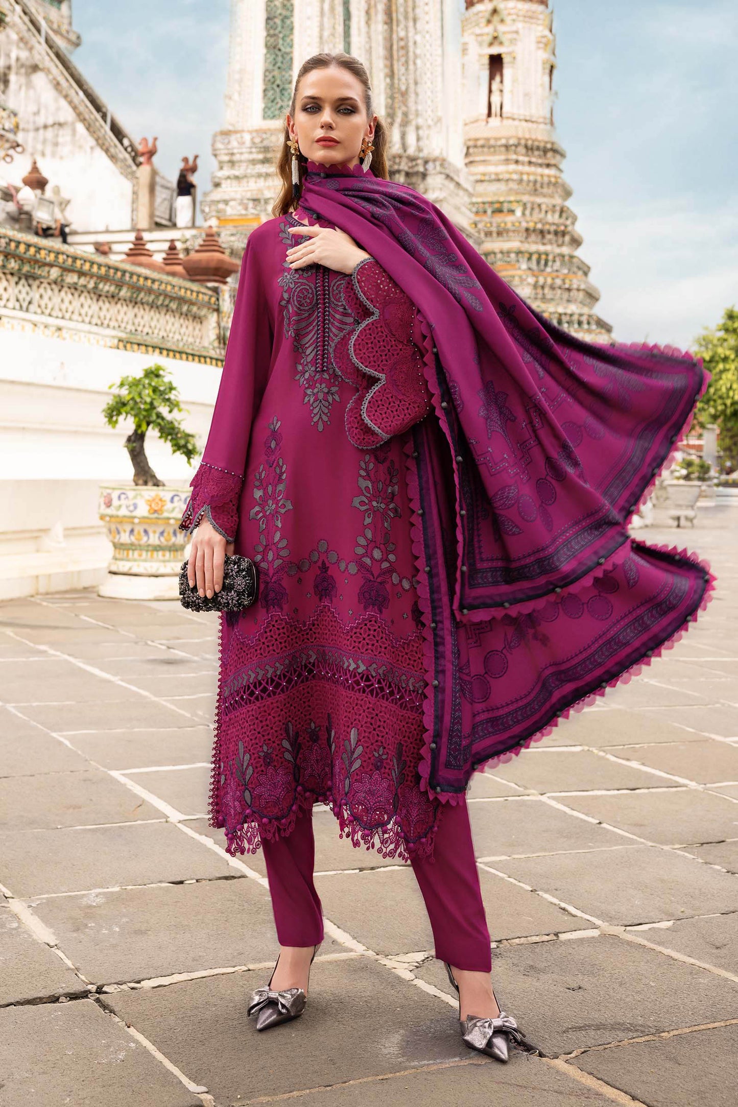 MARIA B Mprints 2025 | Winter Collection | MPT-2804-B(GZ-572)