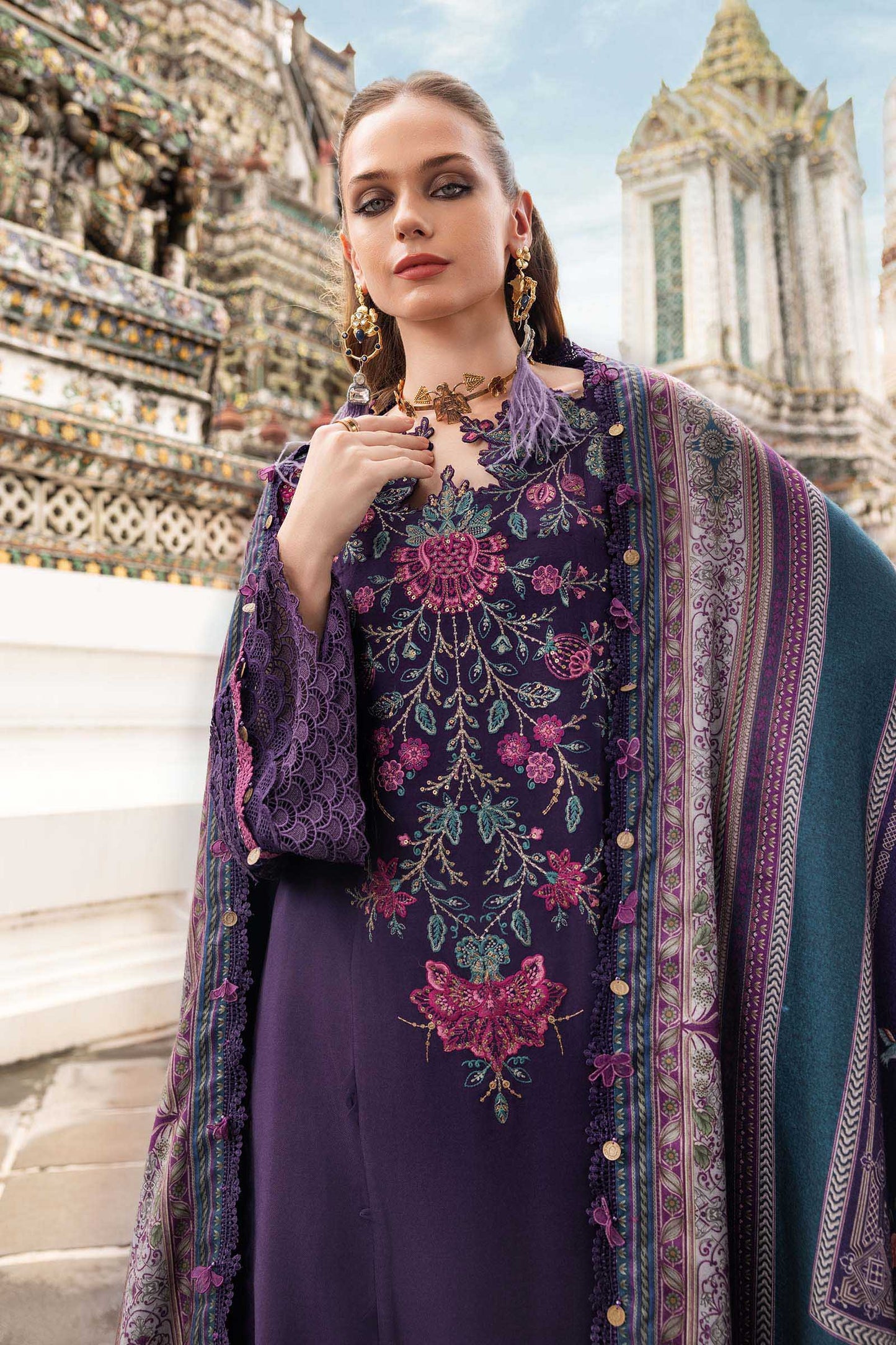 MARIA B Mprints 2025 | Winter Collection | MPT-2805-B