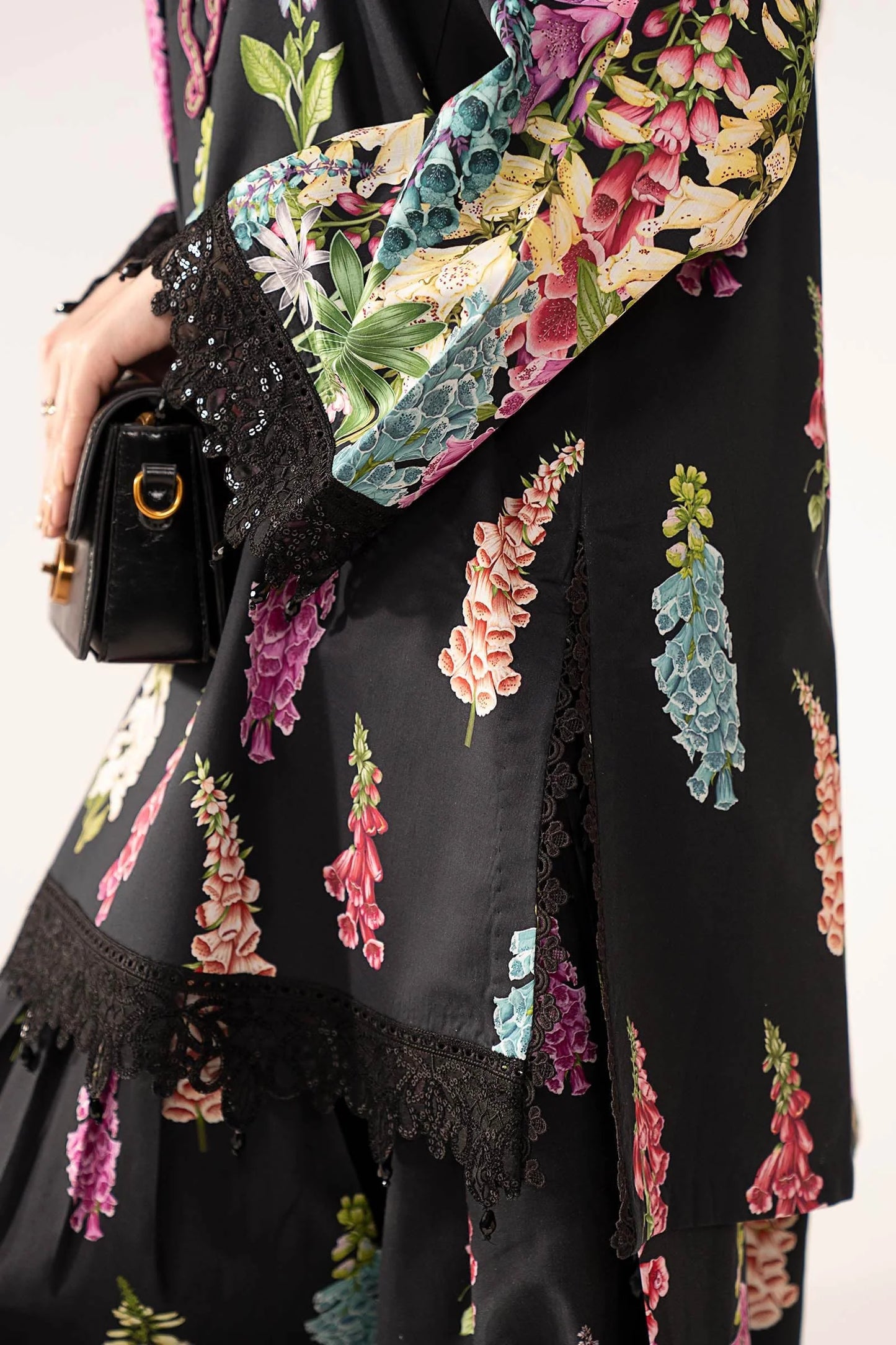 3 Piece Embroidered Lawn Suit - MPS-3005-B-Small