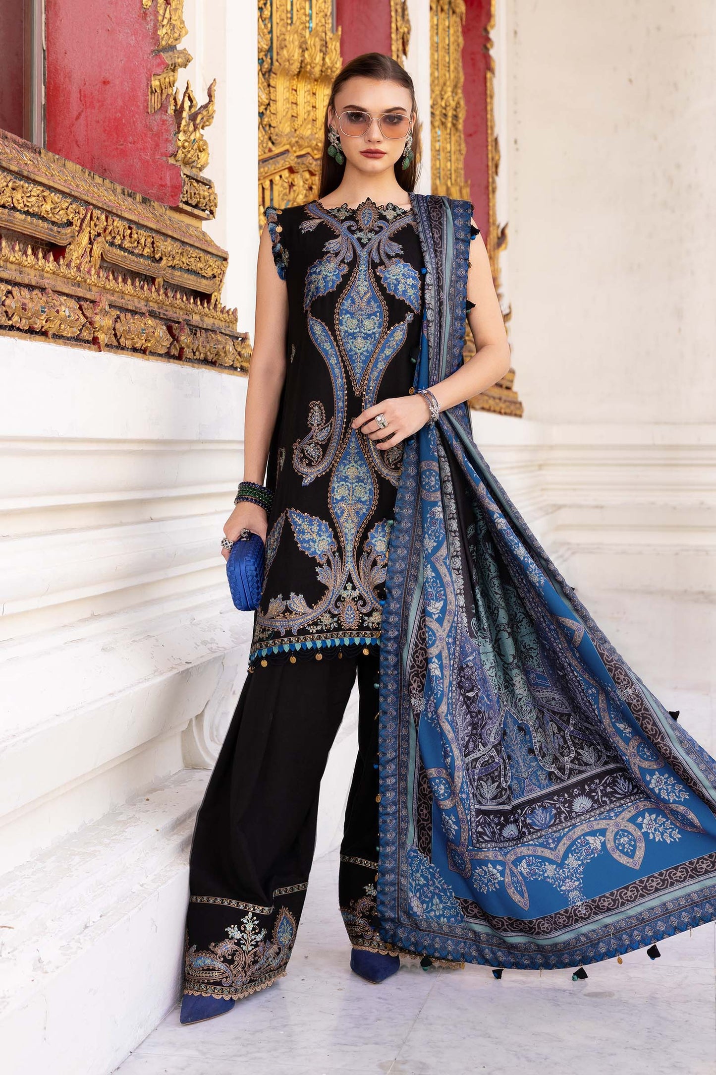 MARIA B Mprints 2025 | Winter Collection | MPT-2806-B